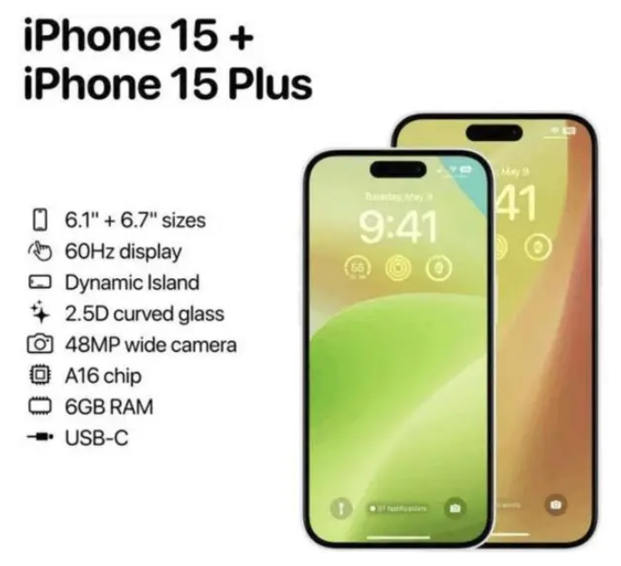 阳城苹果15维修服务分享iPhone15有哪些机型 